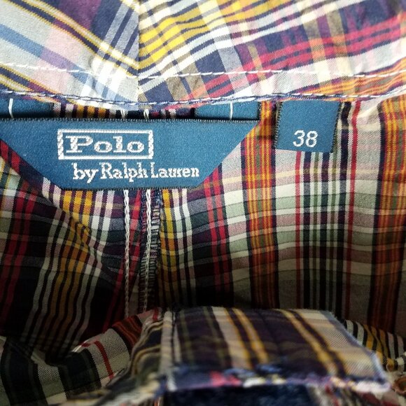 Polo Ralph Lauren Boardshort Adult 38 Swim Shorts Plaid Beach Casual Lightweight - Picture 7 of 8